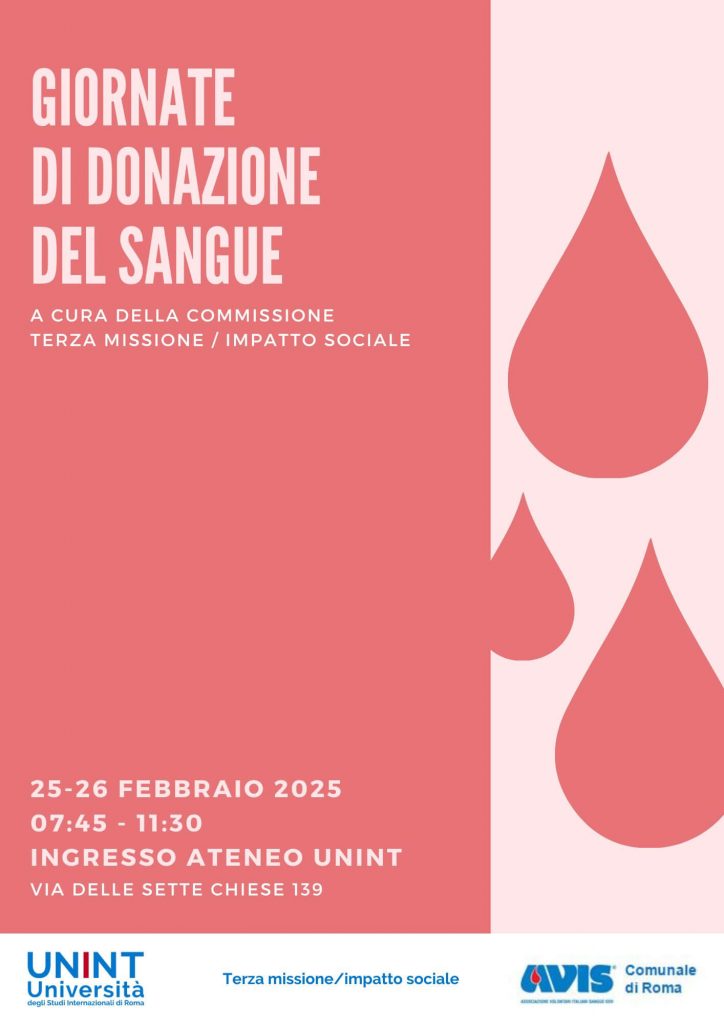 Giornate di donazione del sangue - febbraio 2025