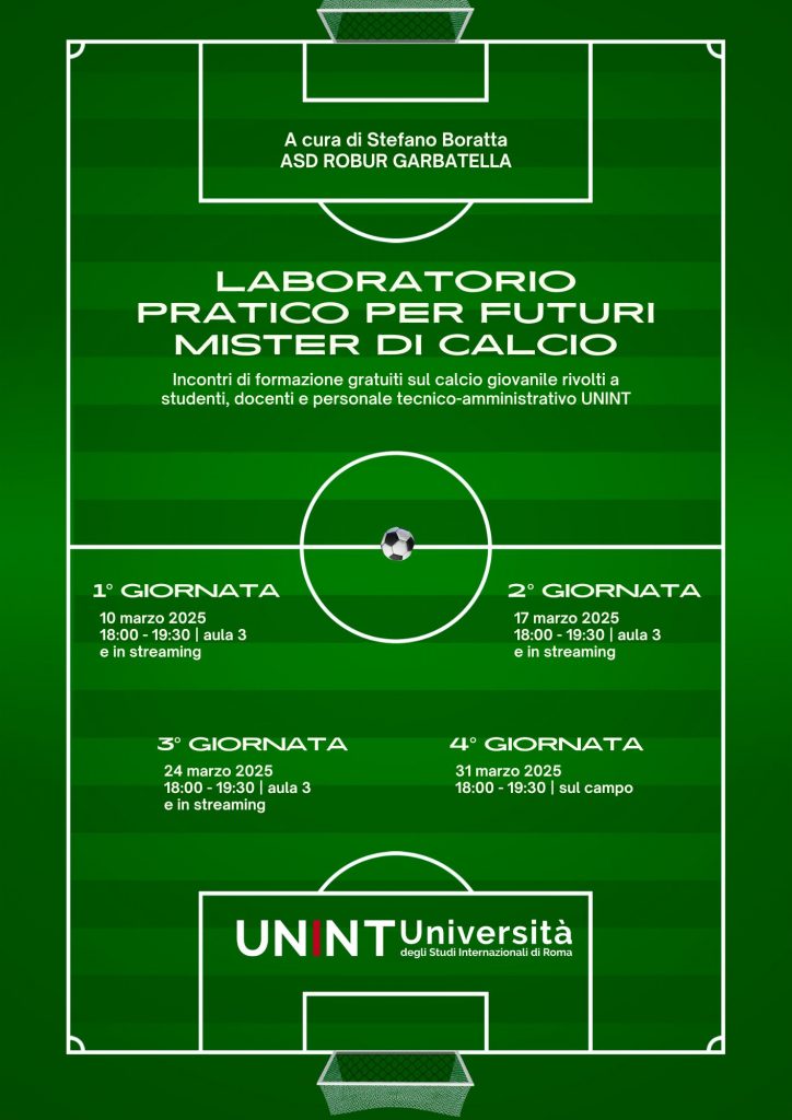 Locandina Laboratorio pratico per futuri mister di calcio - II edizione