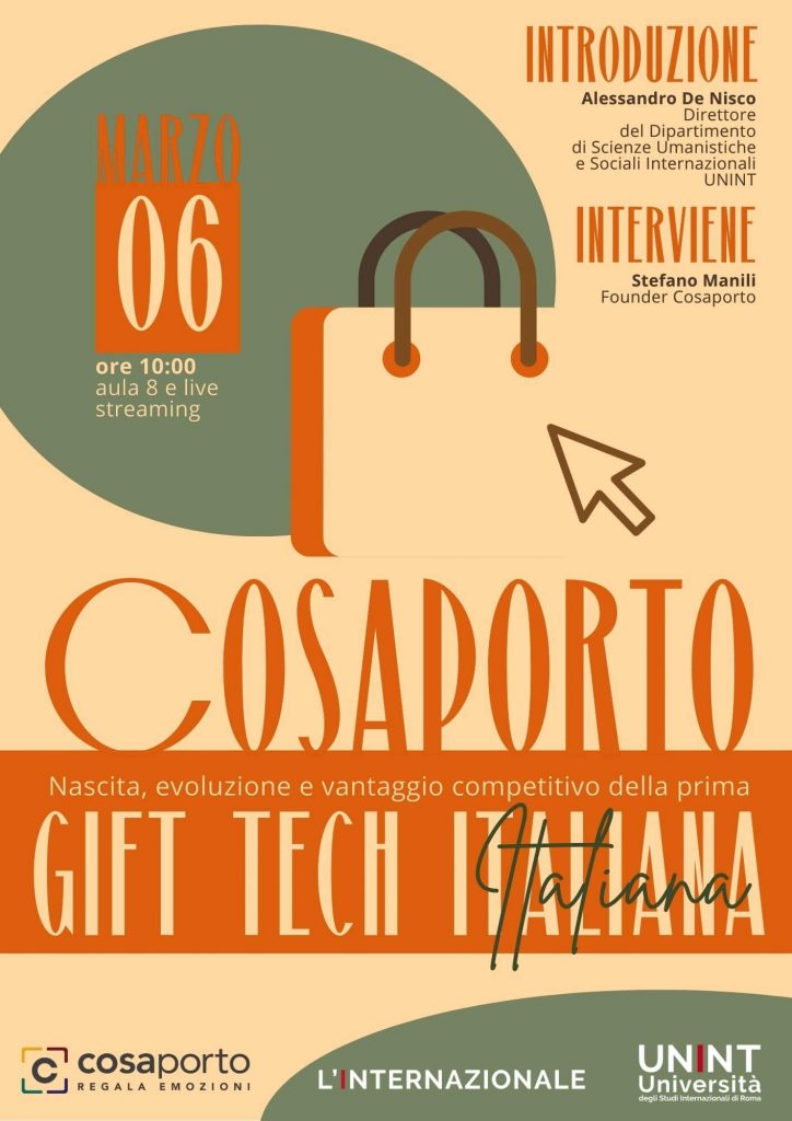 Cosaporto. Nascita, evoluzione e vantaggio competitivo della prima gift tech italiana