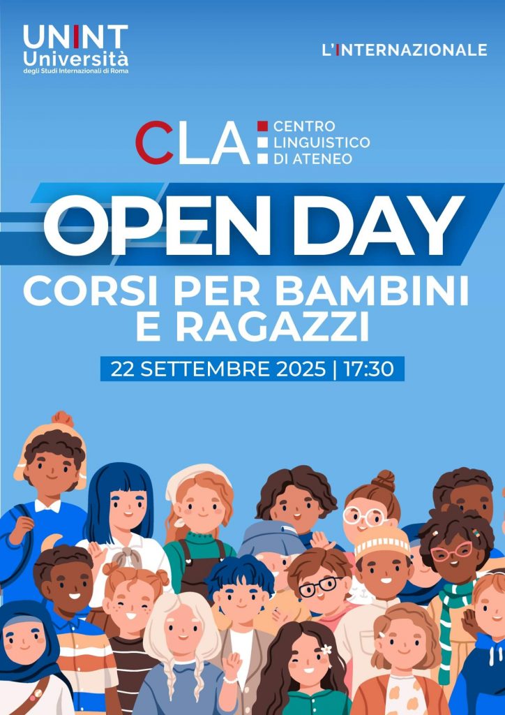 Open Day - Corsi per bambini e ragazzi - Centro Linguistico di Ateneo (CLA)