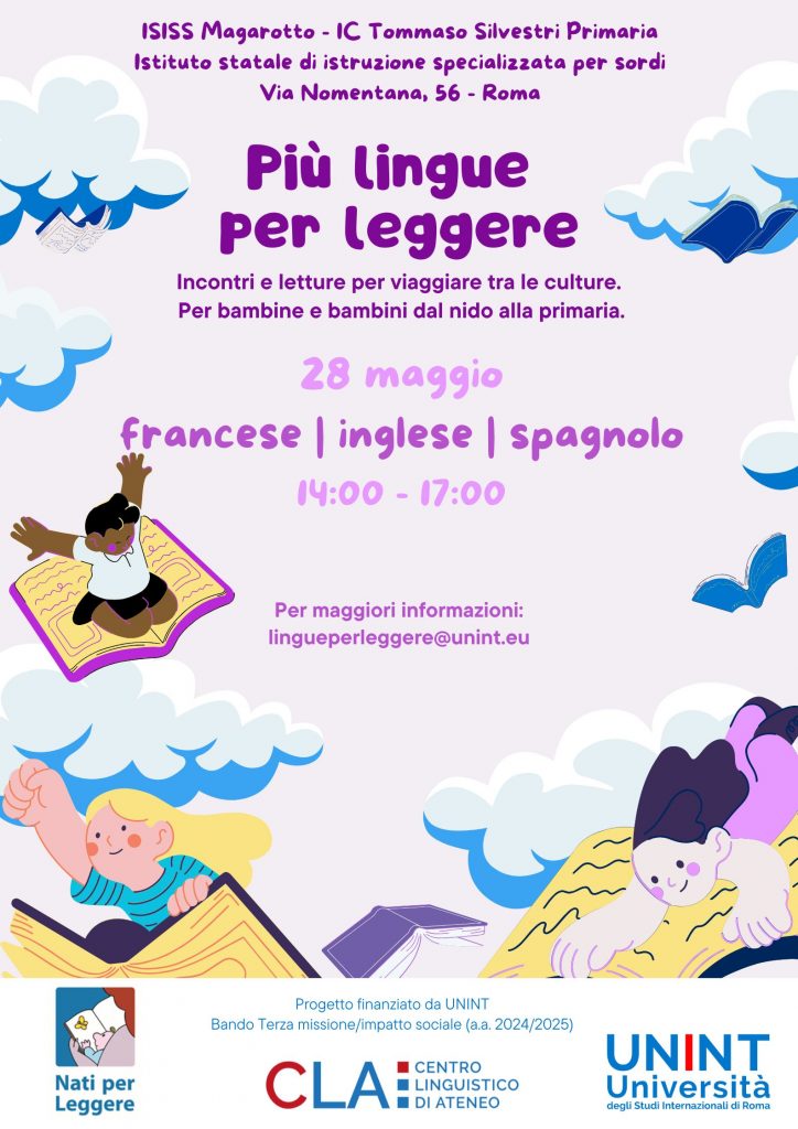 Locandina dell'evento più lingue per leggere 28 maggio 2025