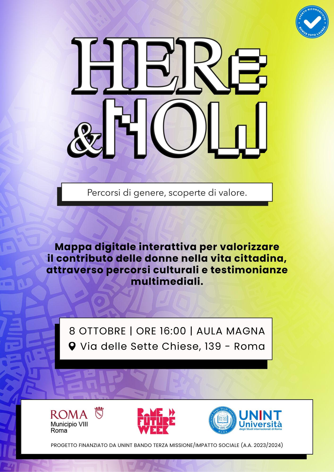 HERe&Now – Percorsi di genere, scoperte di valore