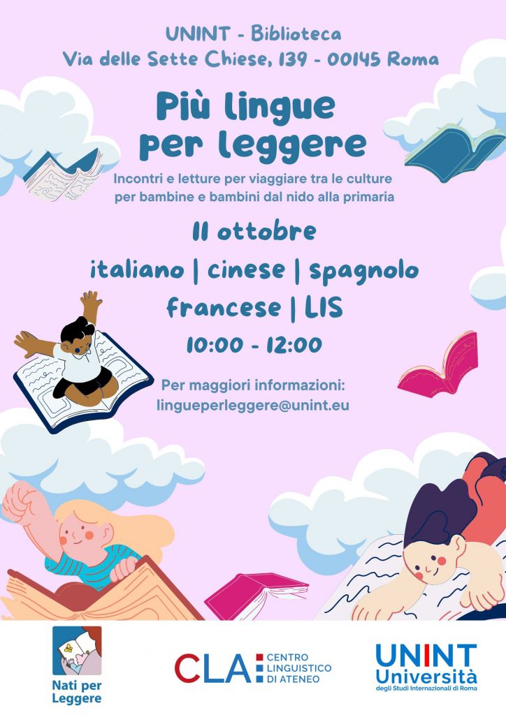 Più lingue per leggere 2025 - italiano, cinese, spagnolo, francese e LIS