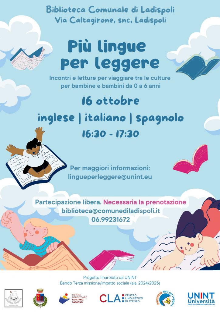 Più lingue per leggere 2025 - inglese, italiano e spagnolo