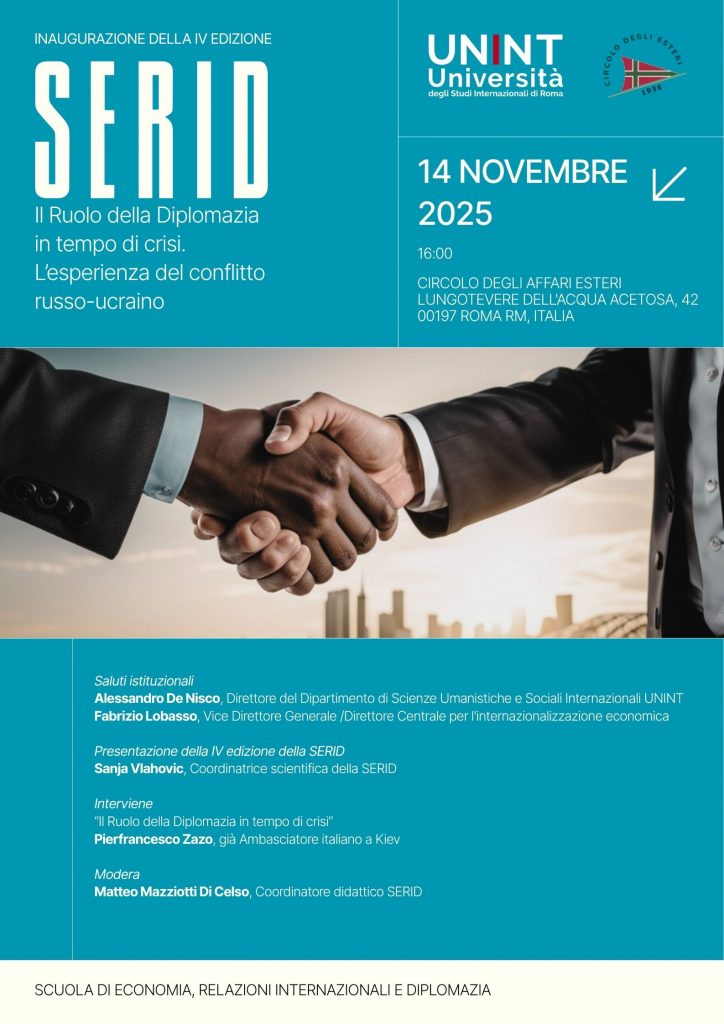 Inaugurazione SERID IV edizione: apertura ufficiale della Scuola presso Circolo degli Affari Esteri