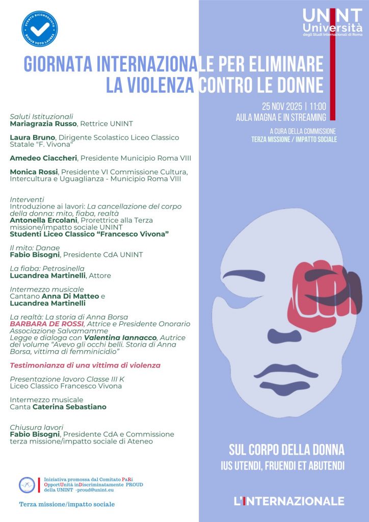 Giornata Internazionale per eliminare la violenza contro le donne 2025