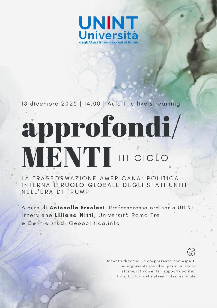 Ciclo approfondi/MENTI - La trasformazione americana: politica interna e ruolo globale degli Stati Uniti nell’era di Trump