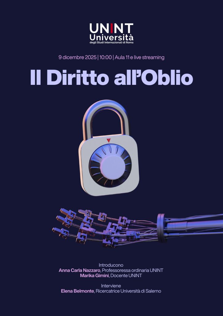 Il diritto all’oblio
