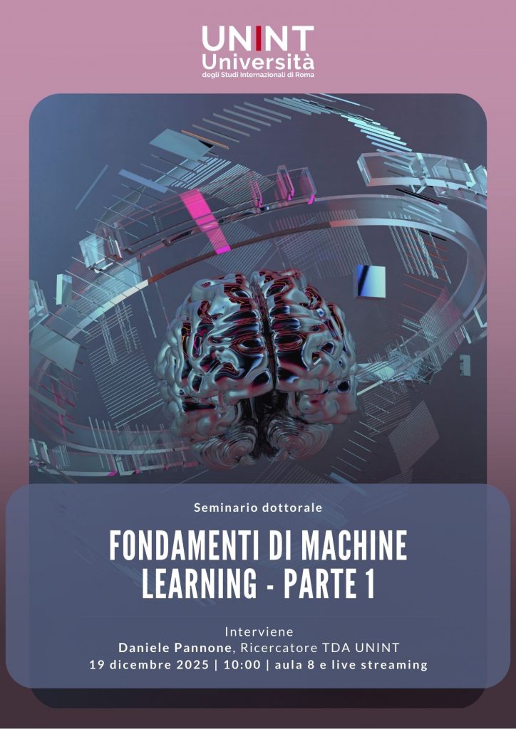 Seminario dottorale - Fondamenti di Machine Learning - Parte 1