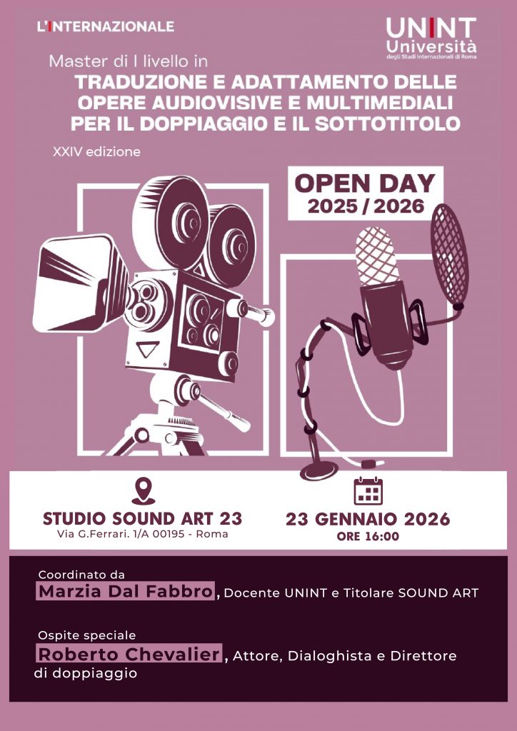 locandina dell'Open Day del master TeA