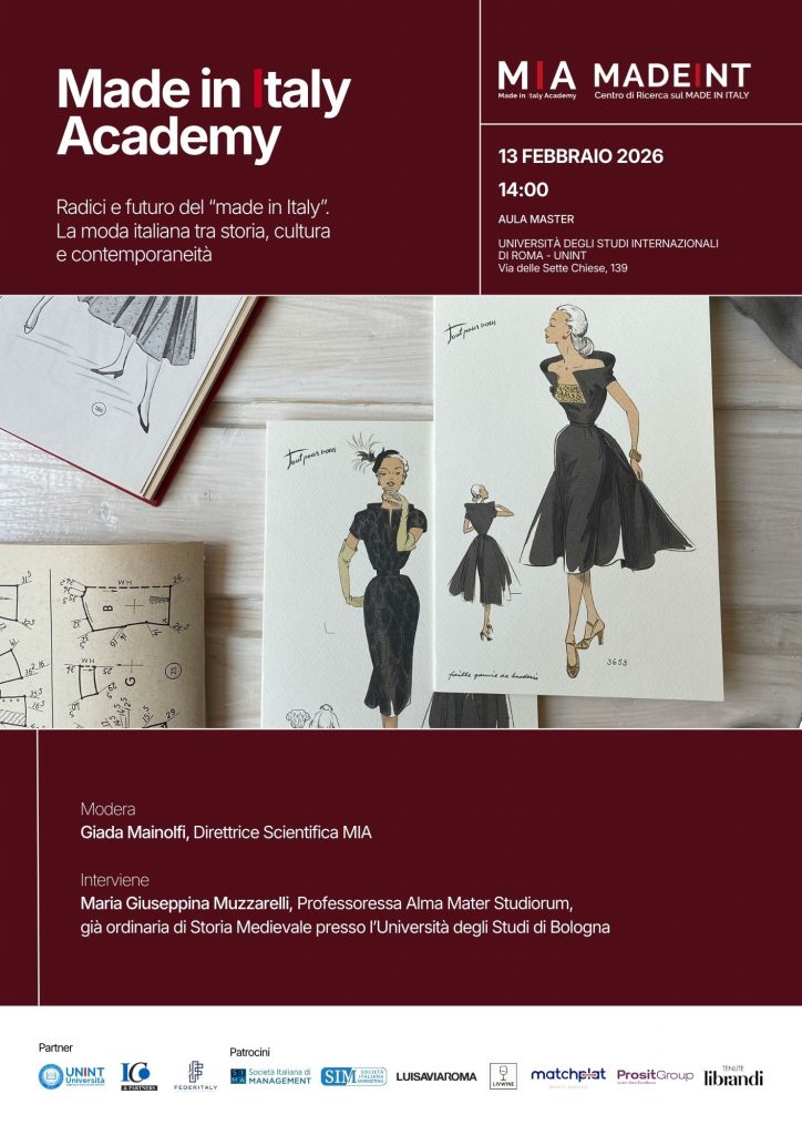 Made in Italy Academy - Radici e futuro del “made in Italy”. La moda italiana tra storia, cultura e contemporaneità