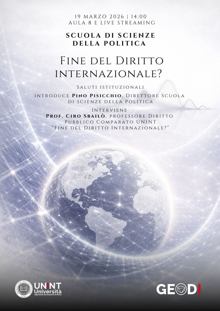 Scuola di scienze della politica - Fine del Diritto internazionale?
