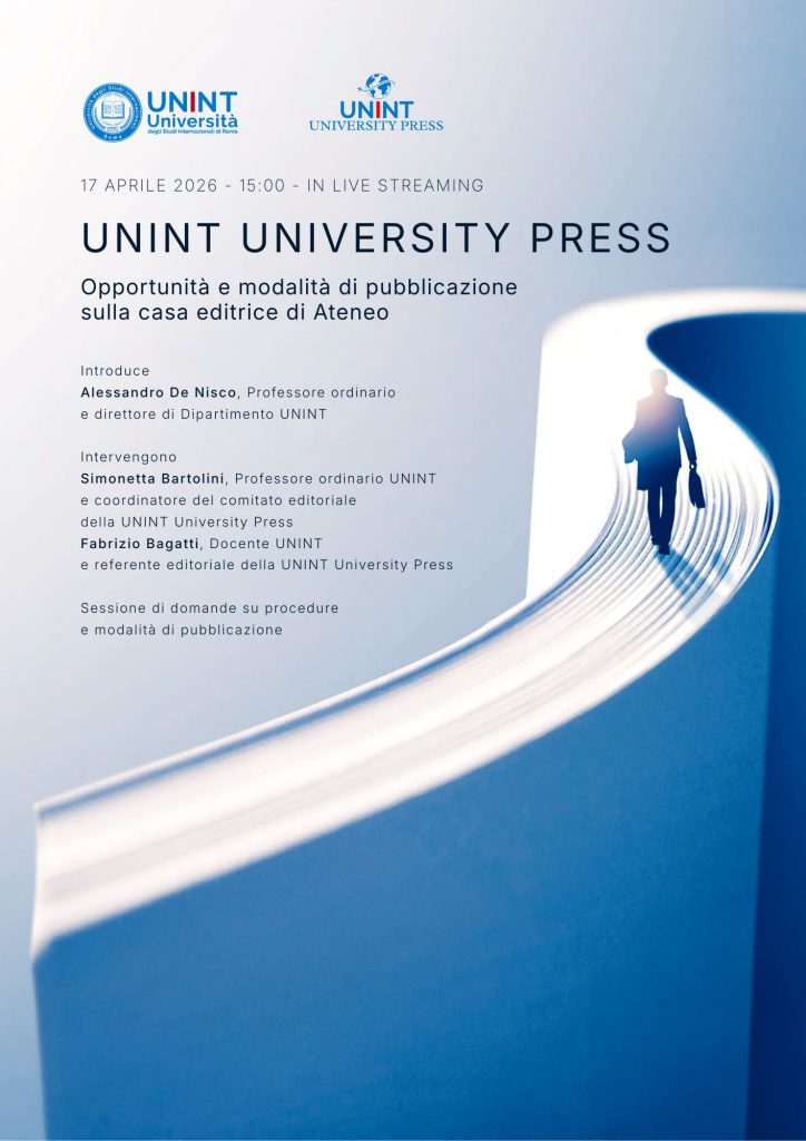 UNINT University Press. Opportunità e modalità di pubblicazione sulla casa editrice di Ateneo