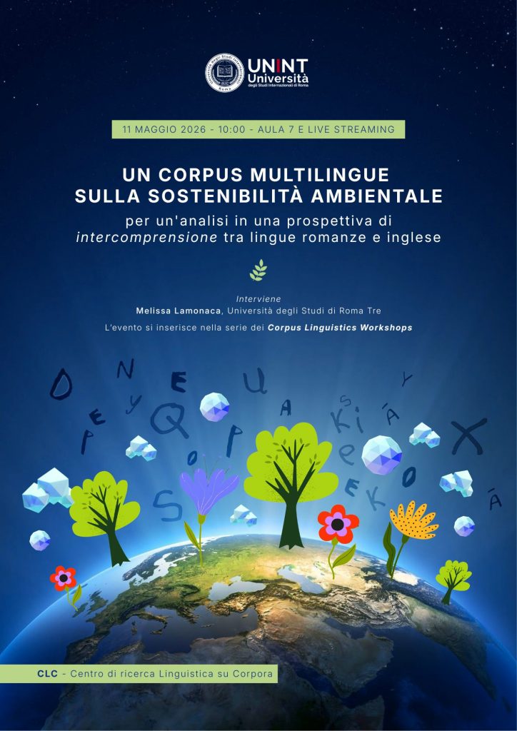 Corpus Linguistics Workshops: un corpus multilingue sulla sostenibilità ambientale per un'analisi in una prospettiva di intercomprensione tra lingue romanze e inglese